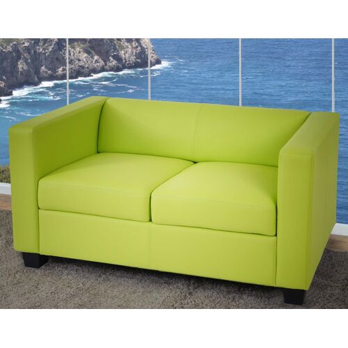 Canapé / sofa Lille, 2 places   simili-cuir, vert clair