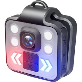meimie-Mini Caméra D'Action,Mini Caméra De Vision Nocturne Hd Étanche Ip65,Mini Caméra Dv Illuminée Multifonctionnelle,Enregistrement Vidéo Continu,Pour Le Sport En Plein Air,Les Voyages(Le Noir)