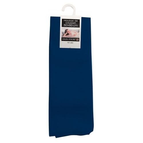 Housse De Coussin 60x60 Cm Alix Bleu Jean, Par Soleil D'ocre