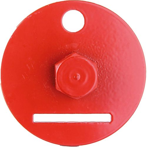 Chenquansarl-208790 Outil Pour Ancre À Visser Pour Équerre Pour Clôture Tressée | Phosphaté Au Zinc, En Rouge Rubis Ral 3003 | Ø60 Mm