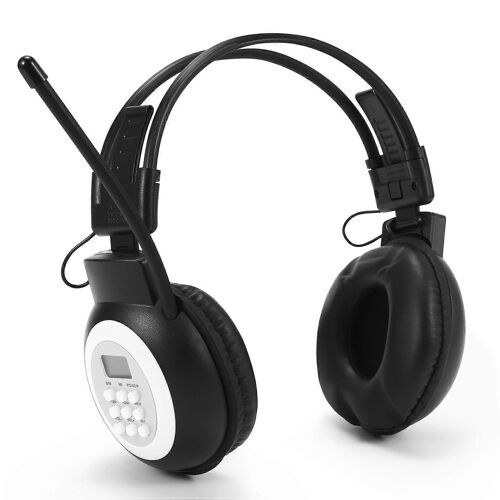 Casque portatif personnel de radio FM, casque sans fil avec radio intégrée pour la marche, le jogging