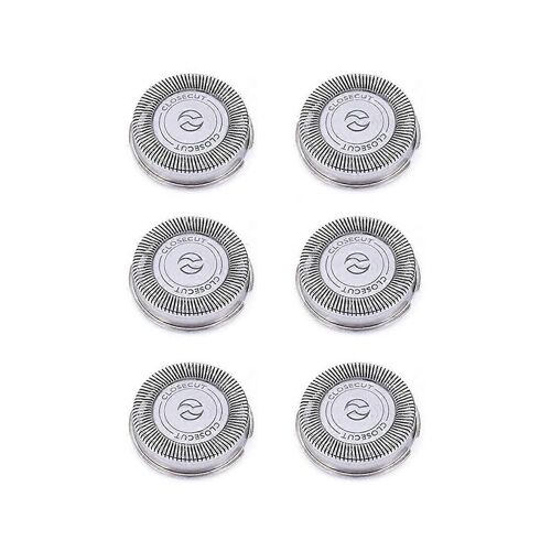 Lot de 6 têtes de rechange SH30 pour rasoirs séries 3000, 2000, 1000 et S738, avec lames tranchantes et durables.