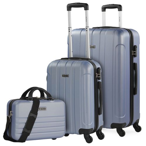 Valises. Lot De Valise Rigides 4 Roulettes - Valise Grande Taille, Valise Soute Avion, Bagages Pour Voyages.Ensemble Valise Voyage. Verrouillage À Combinaison