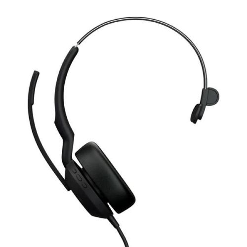 Jabra Evolve2 50 MS Mono - Micro-casque - sur-oreille - filaire - Suppresseur de bruit actif - USB-C, USB-A - Certifié pour Microsoft Teams