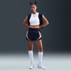 Short D'athlétisme Ample Taille Mi-Haute Nike 7,5 Cm Pour Femme - Bleu