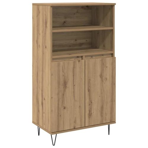 Vidaxl Haut Armoire Marron 60 X 36 X 110 Cm Bois D'ingénierie