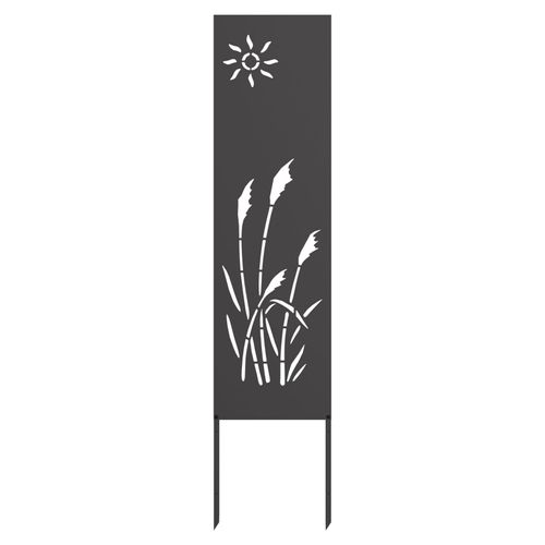 Vidaxl Panneau Décoratif De Jardin Noir 32 X 140 Cm