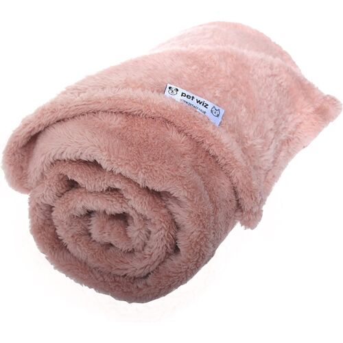 Couverture Douce Et Moelleuse En Polaire Pour Chiens Et Chats, Couverture Chaude Pour Animaux De Compagnie, Lavable En Machine, Couverture Et Voyage, Protege Les Meubles, Rose, Taille M, 80 X 100 Cm