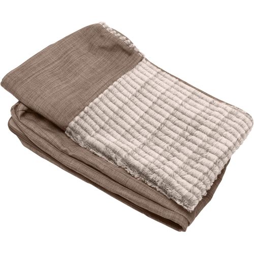 Housse De Rechange En Fausse Fourrure Et Lin Performant Pour Lit De Chien Lavable En Machine Fumée De Bois, Taille L