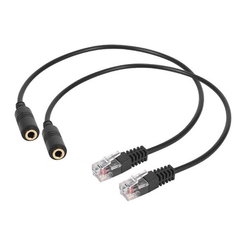 2pc 3.5mm audio stéréo casque à prise Cisco femelle à mâle RJ9 prise adaptateur convertisseur câble cordon