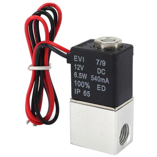 Électrovanne DC12V 1/4 pouce 2 voies vannes pneumatiques normalement fermées