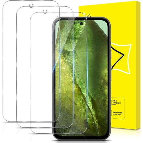 Lot De 3, Verre Trempé Pour Google Pixel 8a [Couverture Complète] [Vitre Protecteur 9h Dureté] [Sans Bulles] [Anti-Rayures] Film Protection Écran Compatible Avec Google Pixel 8a 5g