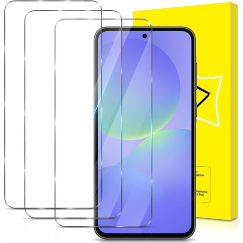 CAUC-Lot de 3, Verre Trempé pour Samsung Galaxy A56 5G / Samsung Galaxy A36 5G [Couverture Complète] [Vitre Protecteur 9H Dureté] [Sans Bulles] [Anti-rayures] Film Protection écran