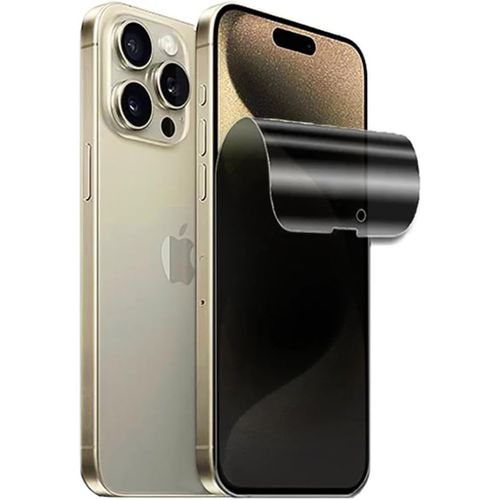 Kal-Pcs Contre-Espionnage Film D'hydrogel Pour Iphone 15 Pro 6.1" 2023 Privacy Screensaver Protection Film De Protection Tpu Flexible Anti -Pelage Très Sensible