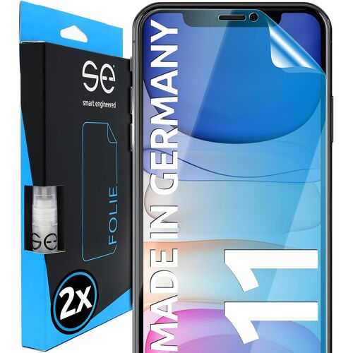 KALANKA-2x se® Film de Protection 3D Transparent pour Apple iPhone 11, Auto-réparateur, Compatible Empreinte & FaceID, Installation Sans Bulles, Résistant aux Chocs et Rayures, Fabriqué en Allemagne