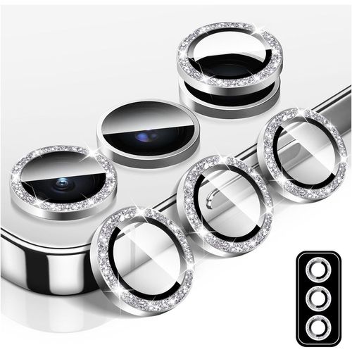 Protecteur D'objectif D'appareil Photo Pour Samsung Galaxy S25 Ultra, Protecteur D'écran En Verre Trempé Pailleté Pour Appareil Photo, Alignement Automatique Anneau Métallique Individuel