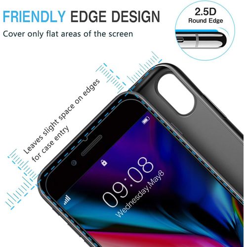 Verre Trempé Anti-Espion Pour Iphone 7 Plus/Iphone 8 Plus,[Lot De 2] Anti-Spy Privacy Film Protection Écran Vitre Pour Iphone 7 Plus/Iphone 8 Plus 5,5''