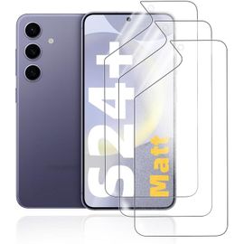 Kal-Mat Film Hydrogel Pour Samsung Galaxy S24+, 3 Pièces Tpu Film Protection Écran Matte, Flexible Film De Protection D'écran, Antireflets, Anti-Traces