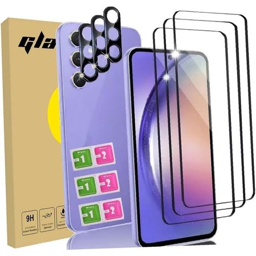 KAL-Compatible Avec Samsung Galaxy A16 5G \U2013 Kit Complet 6 Pièces Avec Verre Trempé Renforcé Pour Écran Tactile Et Caméra Arrière