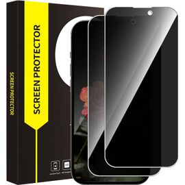 JGD-Verre Trempé pour iPhone 15 Pro Max 5G, 2 pièces Anti-Espion Vitre Protection, Haute Sensibilité, 9H Dureté protection écran, pas de bulles, Grande clarté iPhone 15 Pro Max vitre protection