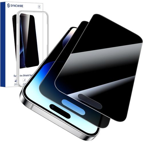 KAL-Verre Trempé Iphone 14 Pro Anti Espion 2-Pack Film Protection Écran 9H 6.1 Pouces [Résistant Aux Rayures, Sans Bulles] Compatible Uniquement Avec Iphone 14 Pro