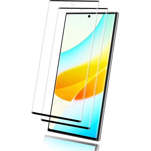 KAL-2 Pièces Verre Trempé Pour Samsung Galaxy S23 Ultra Protection Écran, 3D Ultra Hd Haute Sensibilité Vitre Protection, 0,33Mm 9H Dureté Sans Bulle Protection D'Écran Pour S23 Ultra Ecran Verre