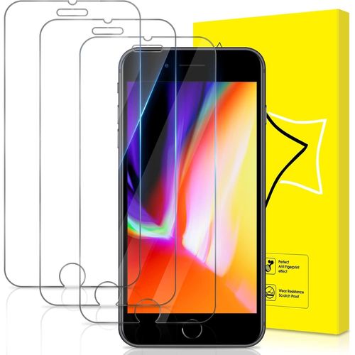 KAL-Lot De 3, Verre Trempé Pour Iphone 7/8/6/6S [Vitre Protecteur 9H Dureté] [Sans Bulles] [Anti-Rayures] Film Protection Écran Compatible Avec Iphone 6/6S/7/8(4.7 Pouces)