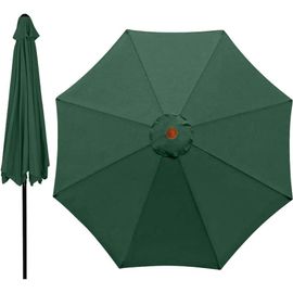 Housse De Rechange Pour Parasol-300 Cm-8 Baleines-Imperméable-Protection Uv-Pour Parasol,Marché Extérieur,Table,Baldaquin-Tissu De Rechange-Pas De Porte-Parapluie-Vert