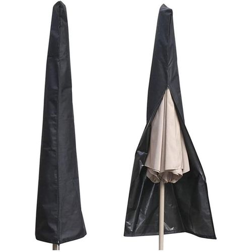 Housse De Parasol Imperméable Pour Parasol De Terrasse De 2,7 M À 3,4 M Avec Tige De Poussée