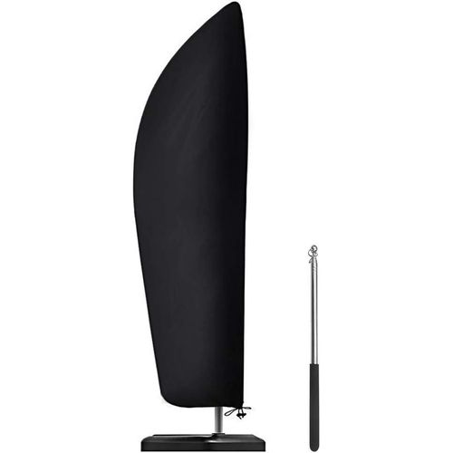 Housse De Protection Pour Parasol Avec Piquet - 2 À 4 M - Tissu Oxford 210d - Imperméable À La Poussière Et Aux Uv - 265 X 40/70/50 Cm