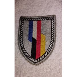 Écusson Brigade Franco Allemande Avec Crochet Arrière