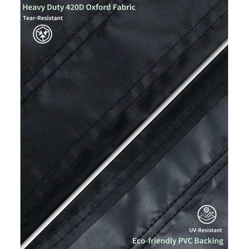 Table De Jardin Couvercle Étanche, Meubles De Jardin Couvre Les Meubles De Jardin En Couverture De 420d Oxford Anti-Uv (170x94x70cm)