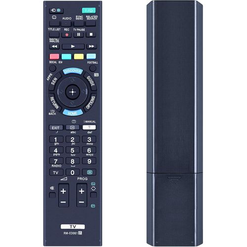 Rm-Ed061 Télécommande De Rechange Pour Téléviseur Sony Bravia Compatible Avec Kdl-65W955 Kdl-50W656A Kdl-48W605B Kdl-48W585B Kdl-32W651A Kd-75S9005B Kd-65X8505B Kd-65S9005B Kd-65S9005B