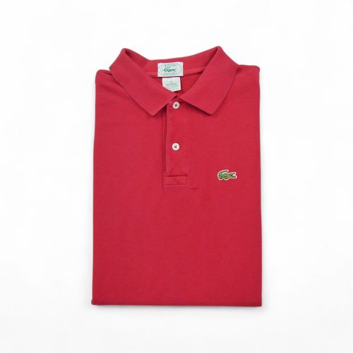 Reconditionné - Polo Manches Courtes Homme Vintage - Taille S - Homme - Rouge