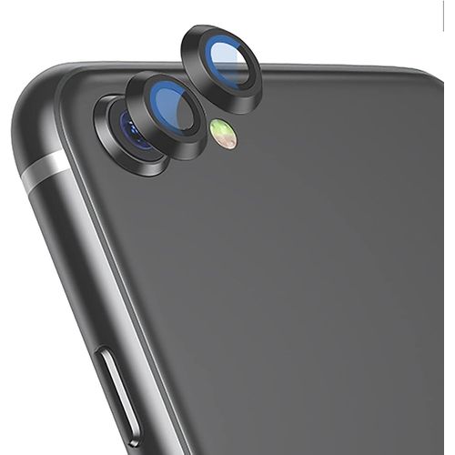 Kal-[2 Pack] Verre Trempé Caméra Pour Iphone Se 2022, Iphone Se3 Verre Trempé Camera [2 En 1] Bordure En Métal + Protecteur Film - Black