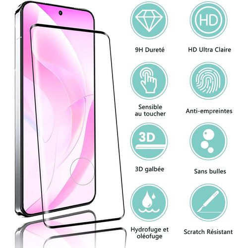 Trahoo-2+2 Pièces Verre Trempé Pour Xiaomi 15 Ultra 5g Protection Écran, 9h Dureté Anti Rayures Ecran Verre + Caméra Arrière Verre, 3d Ultra Hd Haute Sensibilité Pour Mi 15 Ultra Vitre Protection