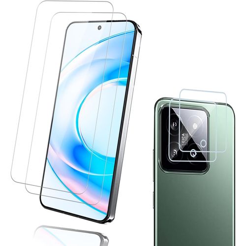 Sjzg-2+2 Pièces Verre Trempé Pour Xiaomi 15 5g Protection Écran, 9h Dureté Anti Rayures Ecran Verre + Caméra Arrière Verre, 3d Ultra Hd Haute Sensibilité Pour Xiaomi 15 5g Vitre Protection