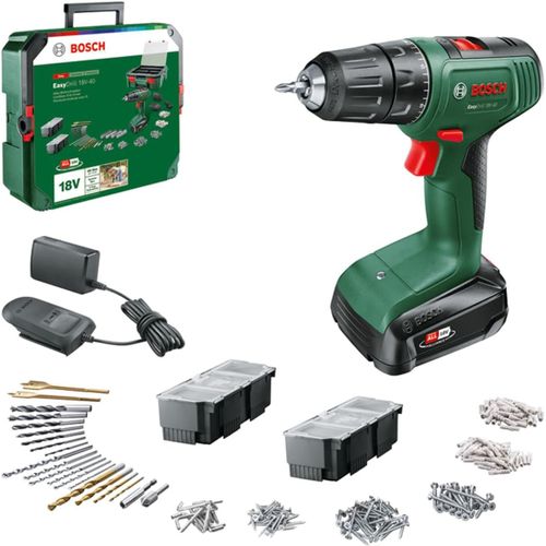 Perceuse-Visseuse Sans Fil Bosch EasyDrill 18V-40 + SystemBox + 241 acc (06039D8006)