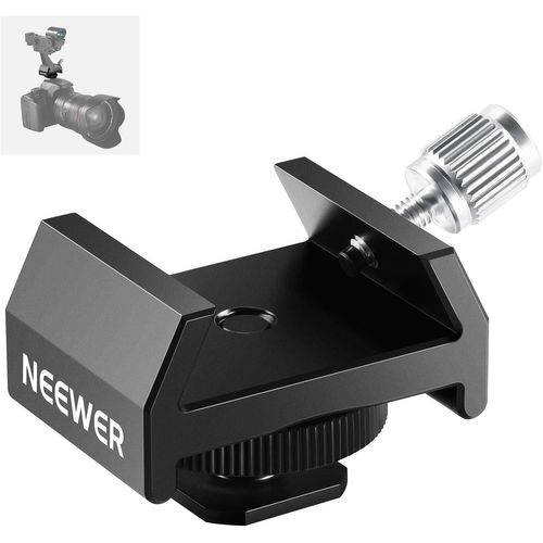 NEEWER Adaptateur de Montage pour Télescope Finderscope en Métal avec Sabot Froid et Filetage 1/4" pour Support de Sabot Chaud pour Caméra,Base en Queue d'aronde de 33mm pour Astrophotographie,LS-T16