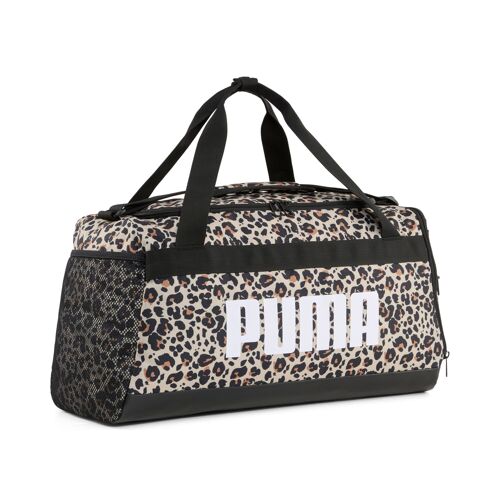 PUMA Petit sac de sport à motif intégral Challenger (35 L), Accessoires, Noir/Leopard Aop, OSFA