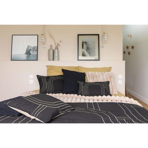 Jeté De Lit En Polyester Lin 240 X 260