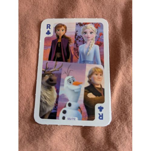 Cartes Carrefour Reine Des Neiges Ii - Elsa - N° 55 - Roi De Trefle