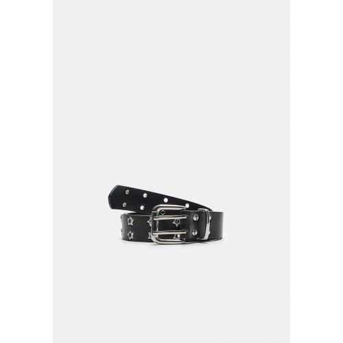Stradivarius Ceinture Cloutée Étoile Noir 80