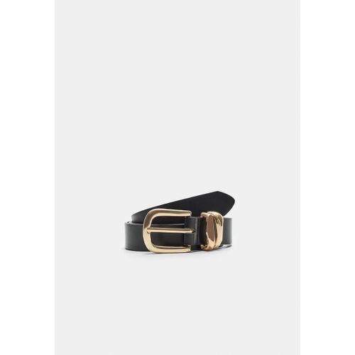 Stradivarius Ceinture Basique À Double Anneau Noir 90