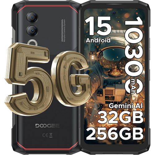 DOOGEE Blade 20 Turbo Incassable 5G Android 15 10300mAh 33W 32 Go + 256 Go / 2 To 50MP 6.6" Triple Slot/IP68/NFC/GPS - Noir