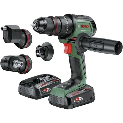 Perceuse à percussion sans fil Bosch AdvancedImpact 18V-80 Quicksnap (2x 2,5 Ah) + AL18V-44 (Set - 3 attachments) 06039E2105
