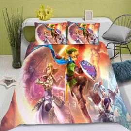 Housse De Couette Princesse Zelda 3d Exquis Dessin Anime Anime Impression Numérique Parure De Lit Couette Lit Jeunesse Decoration Maison Enfants Garcon S Cadeau