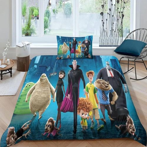 Hôtel Transylvanie Ensembles De Literie De Bande Dessinée Ensemble De Fournitures De Lit Exquis Ensemble De Housse De Couette Ensemble De Couette Ensemble De Literie Cadeau D'anniversaire