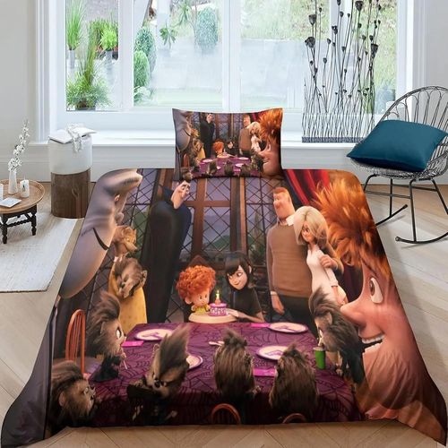 Hôtel Transylvanie Ensembles De Literie De Bande Dessinée Ensemble De Fournitures De Lit Exquis Ensemble De Housse De Couette Ensemble De Couette Ensemble De Literie Cadeau D'anniversaire