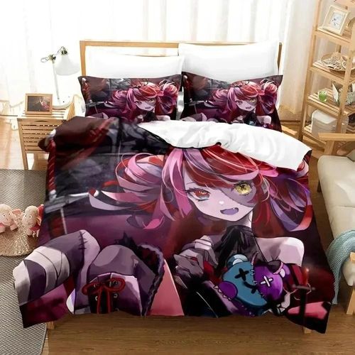 Kawaii Kureiji Ollie Zombie Idolparure De Lit Housse De Couette Taie D'oreiller Couette King Queen Size Garcon Adulte